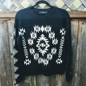 Tribal knit sweater